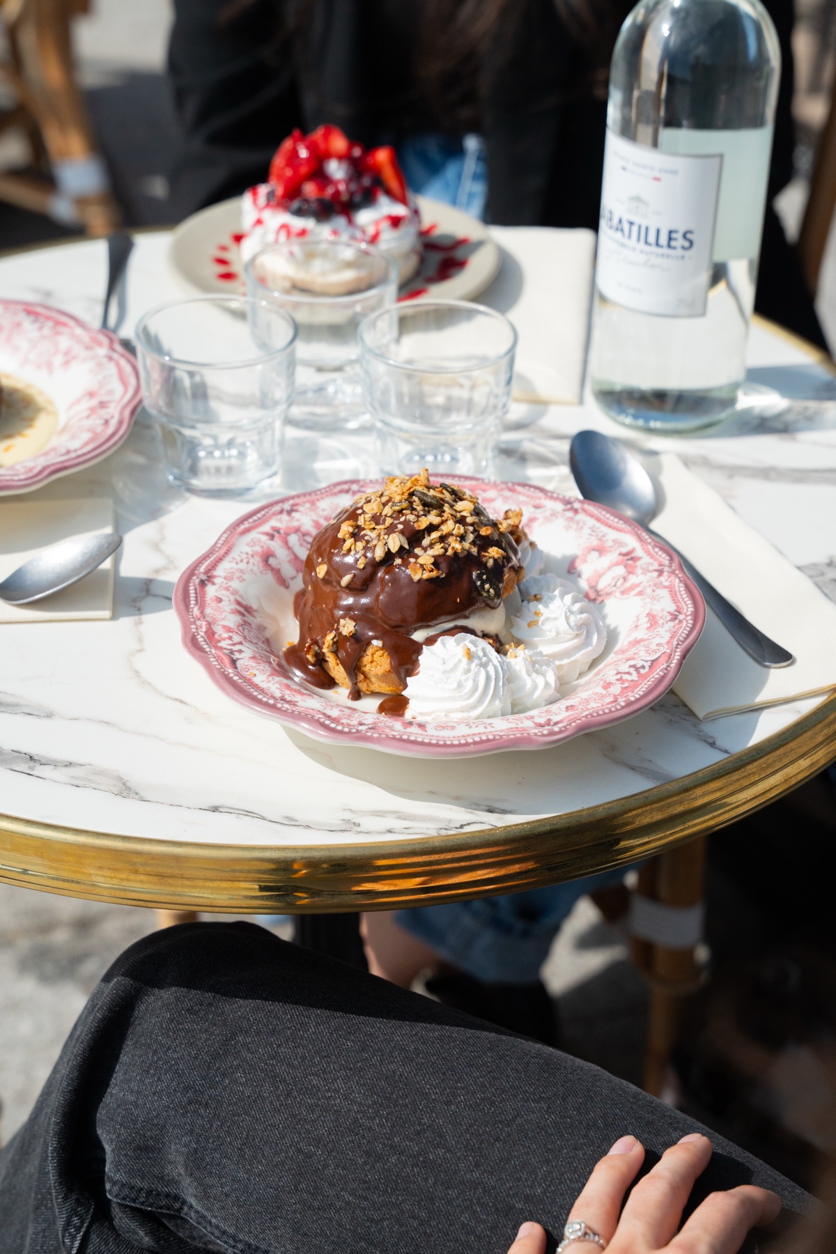 Profiterole sauce chocolat